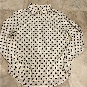 J. Crew half button down shirt